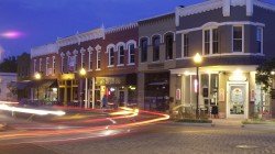 Bentonville Square at Night