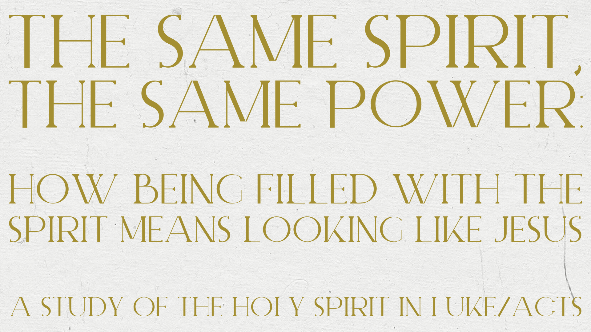 Midsize Group: The Same Spirit, the Same Power - Night 2 of 2 | May 5