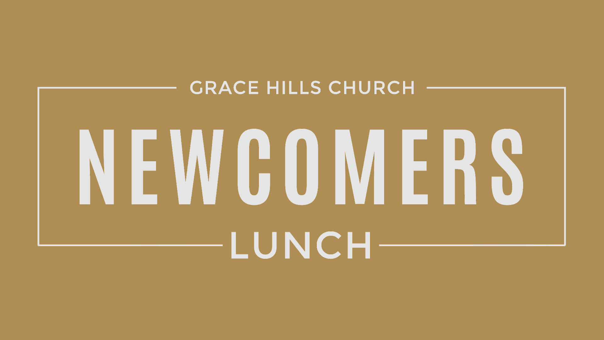 Newcomers Lunch | Oct 22